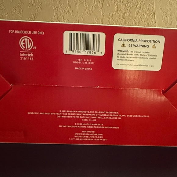 Sunbeam Classic Steam Iron Blue New - Picture 5 of 8